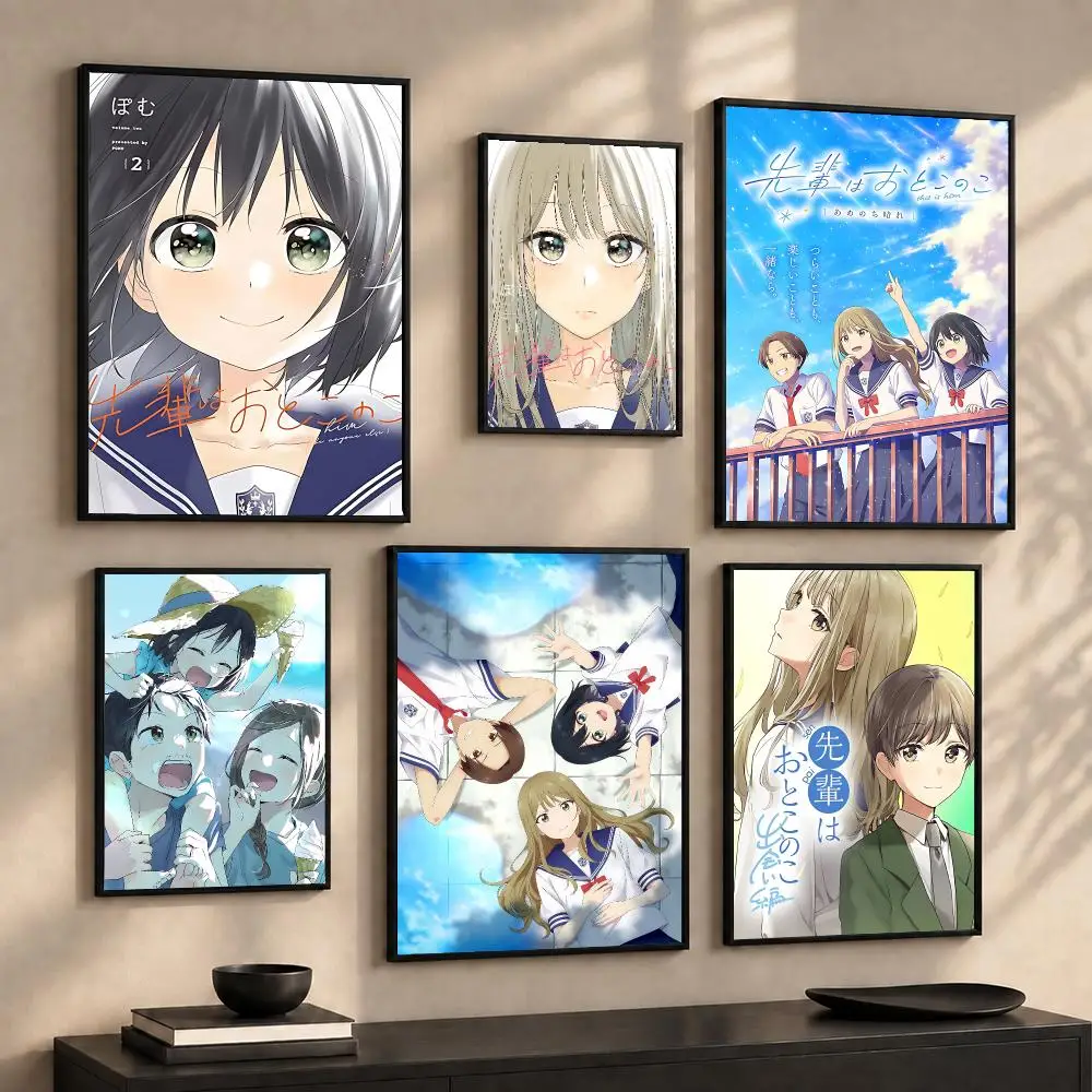 Classic Anime S-Senpai Is an O-Otokonoko Painting Canvas Wall Art Prints for Living Room Bedroom Home Decor Halloween Gift