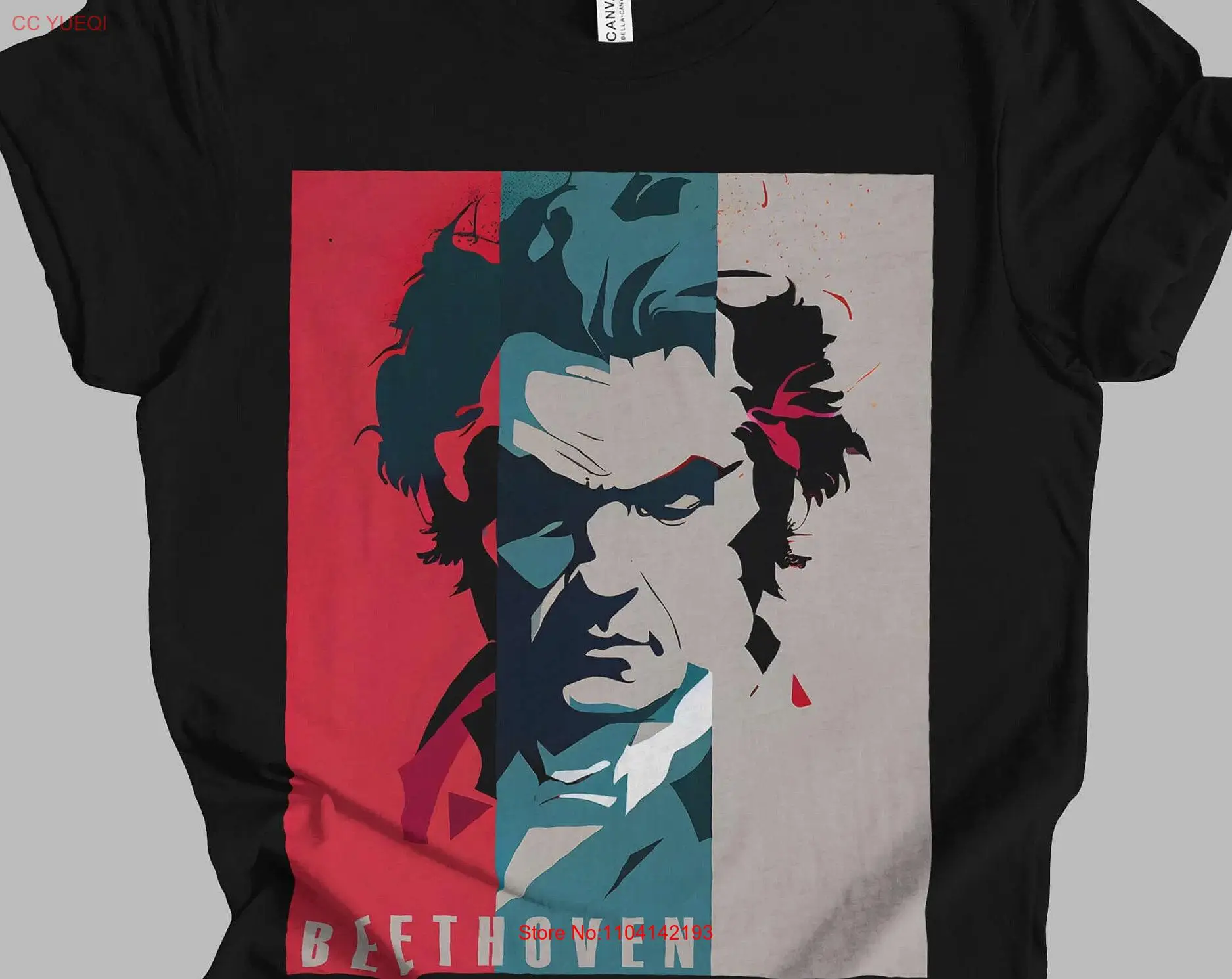 Ludwig van Beethoven Retro Minimalist T Shirt 1 Classical Music Mindspring Retreat long or short sleeves