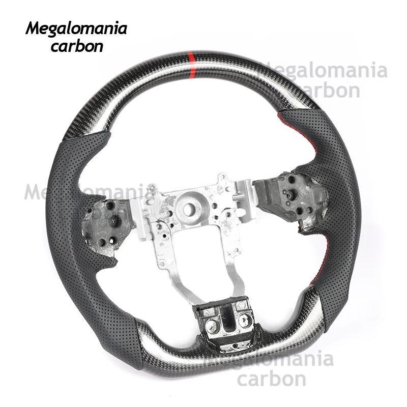 For Mitsubishi LANCER EVO 9 10 Carbon Fiber LED Steering Wheel