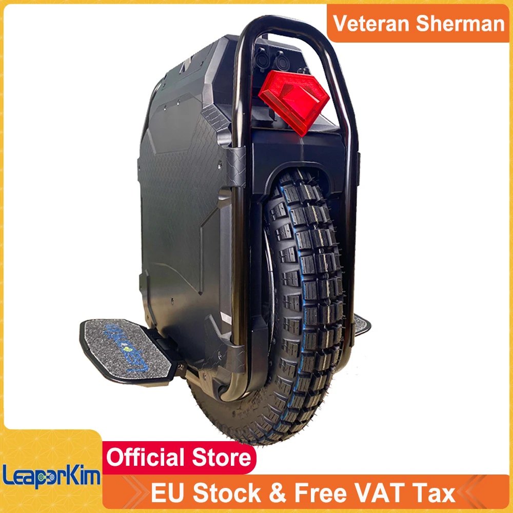 EU Stock Pre-sale Original LeaperKim Veteran Sherman MAX EUC 100.8V 3600Wh Battery 2800W Motor 20inch Off-road Top Speed 70km/h