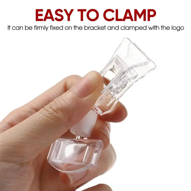 10 stks Merchandise Sign Clip Acryl Prijs Label Clips Prijs Display Houders Label Clips Transparant Acryl Prijs Display Houder