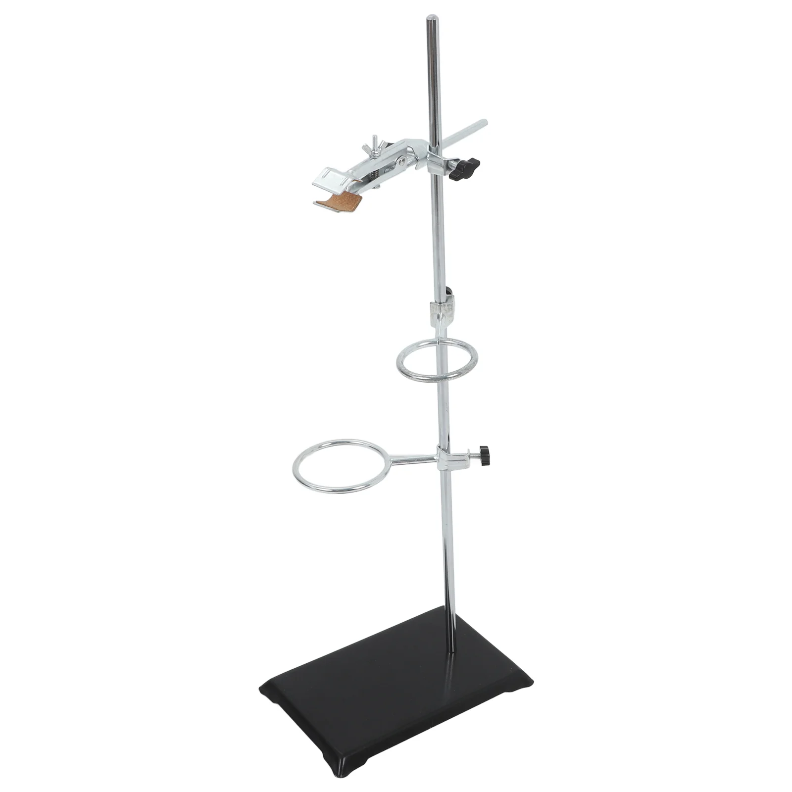 

Experimental Bench Iron Stand Table Rod with Clamps Square Seat Stainless Steel Lab