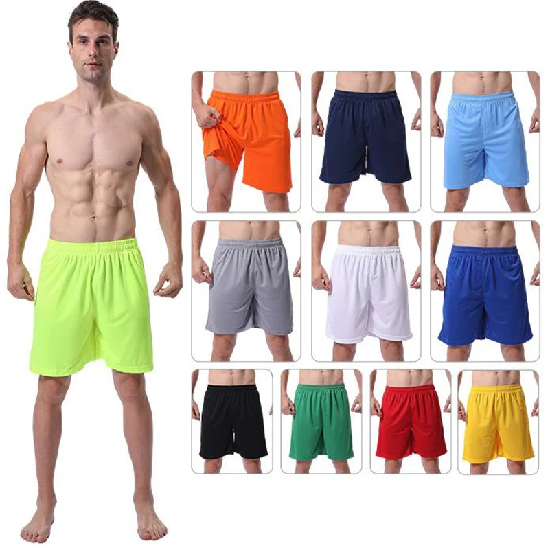 Summer Football Shorts Men Sports Shorts Bottoms Solid Kids Football Training Running Basketball Soccer Badminton Gym Shorts