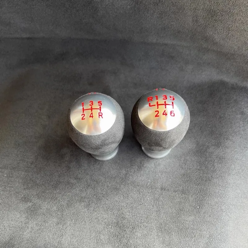 Gearshift Gear Shift Knob M10*1.25 Leather Suede Car Accessories Fits Mazda All Manual Transmission MT Models Weight 343G