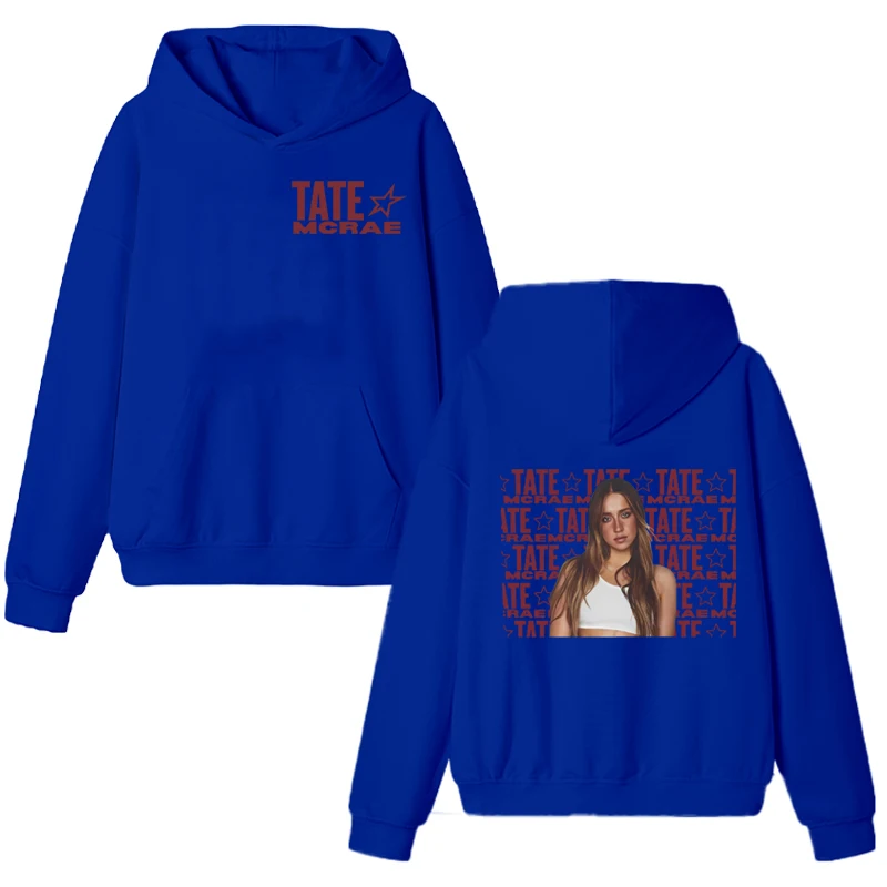 2025 جديد في تيت ماكراي الموسيقى الشعبية المطبوعة هوديي للجنسين موضة Y2k البلوز الخريف الشتاء الرجال النساء الصوف البلوفرات البيضاء