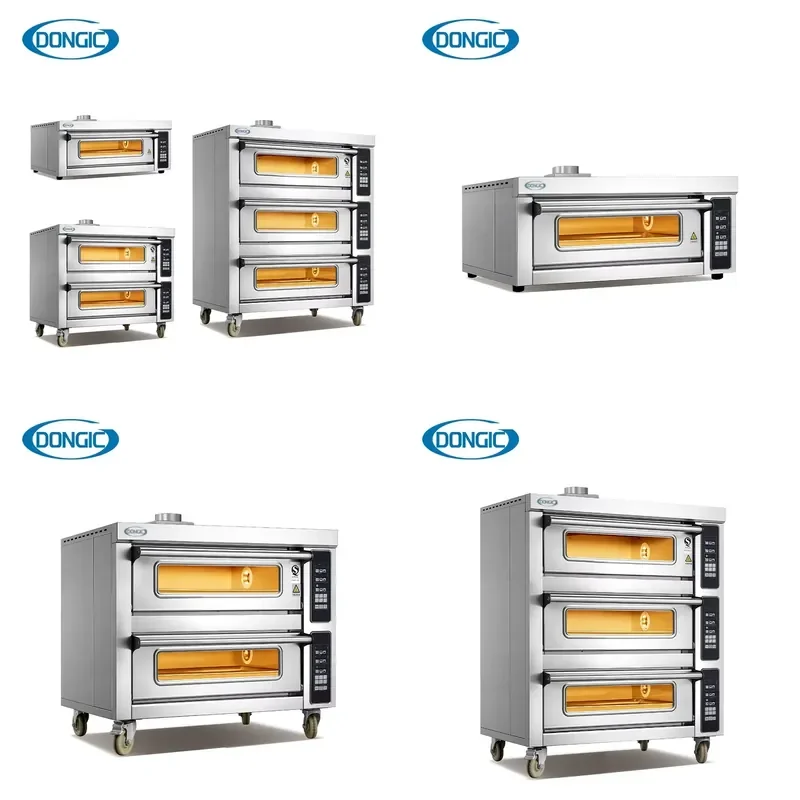 

2026 High Temperature Resistance Kitchen Cooking Bakery Equipment Thick Glass Baking Multi Deck Bread Toasters Cake Pizza