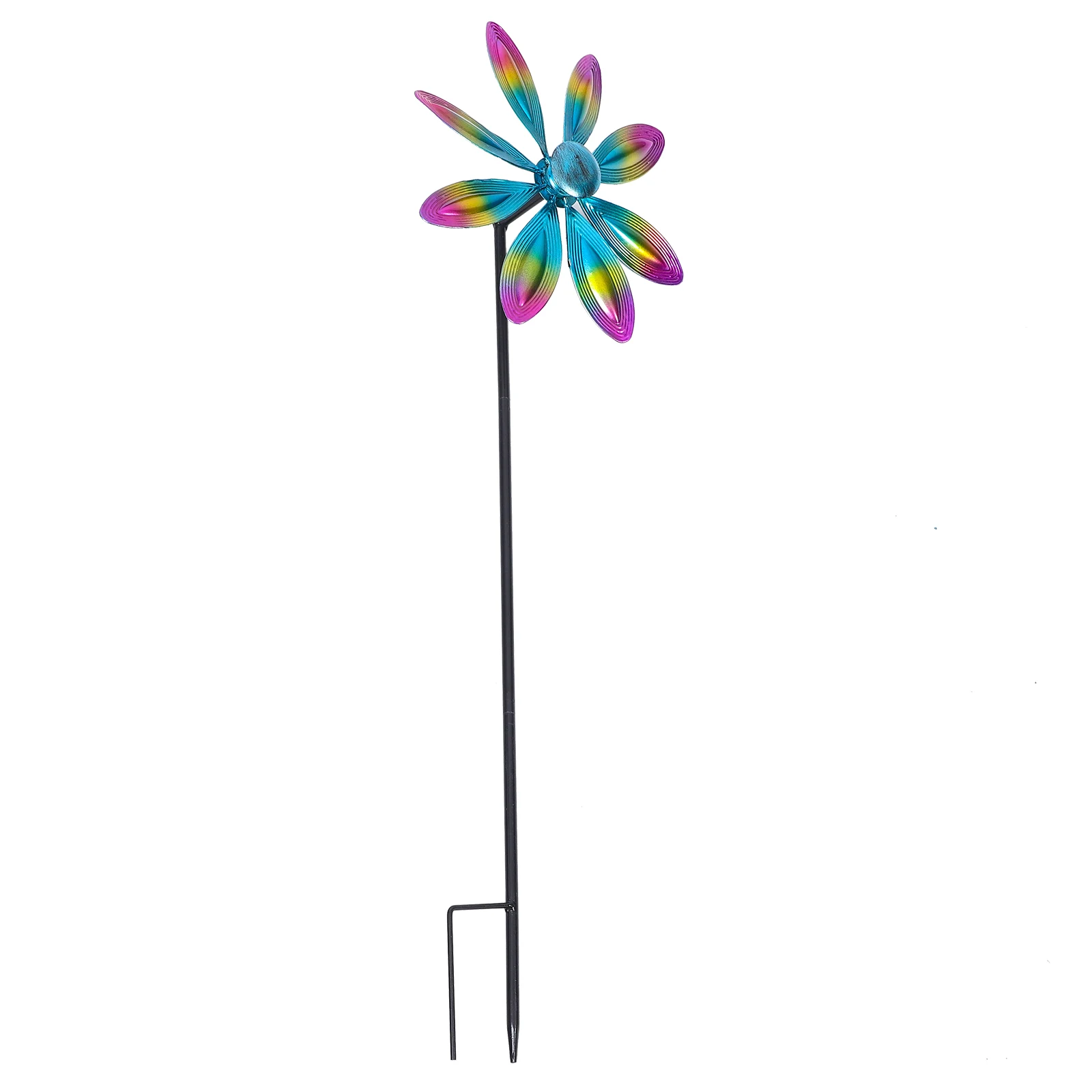 

Metal Outdoor Decorative Wind Spinner Rotating Lawn Ornament Yard Decoration Iron Stake For Park Patio Landscape Scene Garden