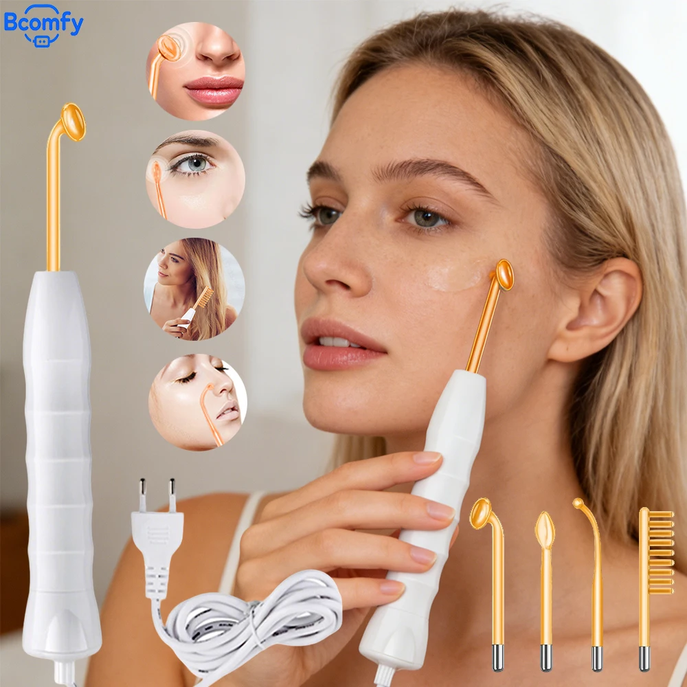 

Портативный электрический прибор для ухода за кожей 4-в-1: инструмент для лечения акне, массажа, подтяжки кожи и уменьшения морщин