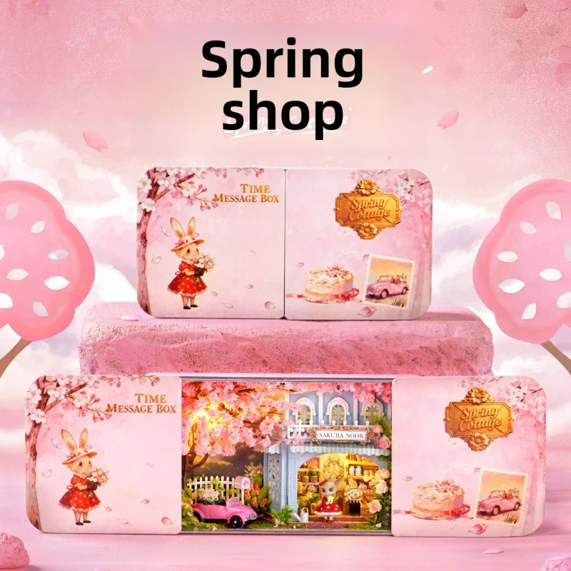 

DIY Miniature House Kit Starlight Enchanted Secret Realm Spring Scenery Collection for Home Decoration 3D Puzzle Craft Set