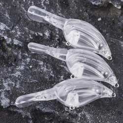 Dr.Holife Crankbait flotante sin pintar blanco - cebo duro DIY