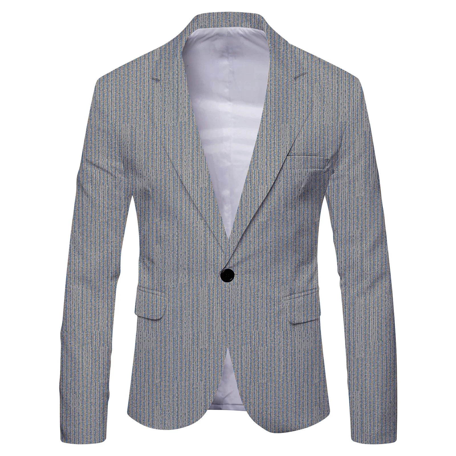 Traje de caballero británico ZH31, chaqueta de Traje individual, traje informal de moda para hombre, vestido delgado de otoño