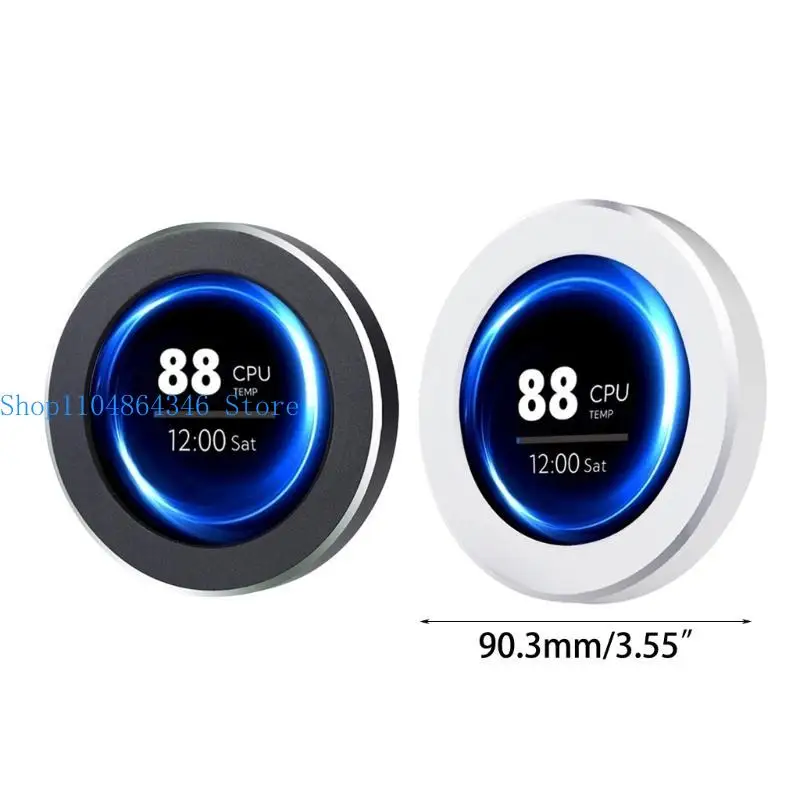 5ASD PC Case Secondary Ekran 480x480 Rozdzielczość z analizą widma muzycznego