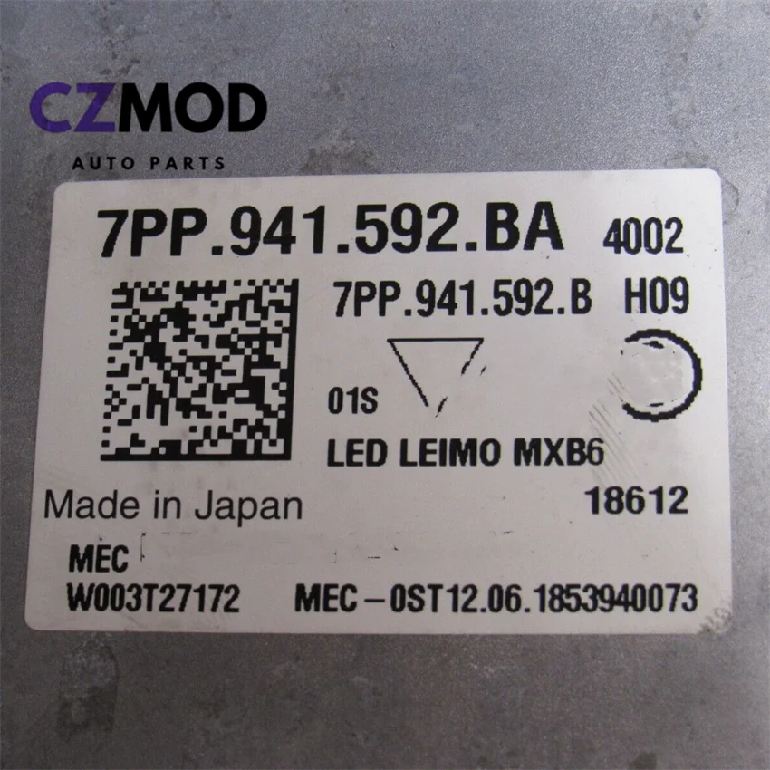

CZMOD 7PP941592BA Original 7PP.941.592.BA Headlight Power Module LED LEIMO MIB6 W003T27172 FOR AUDI A8 S8 Car Accessories