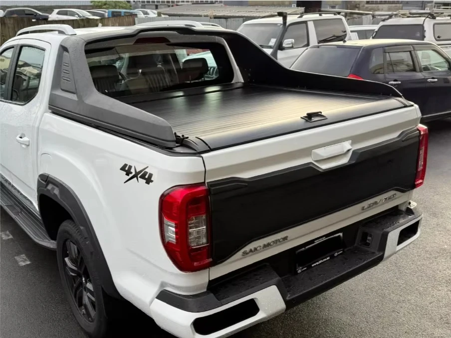 Penutup Bak Truk Retractable dari Aluminium Alloy dengan Desain Roll-Up Tahan Air Tanpa Instalasi Bor Universal untuk Truk Pikap