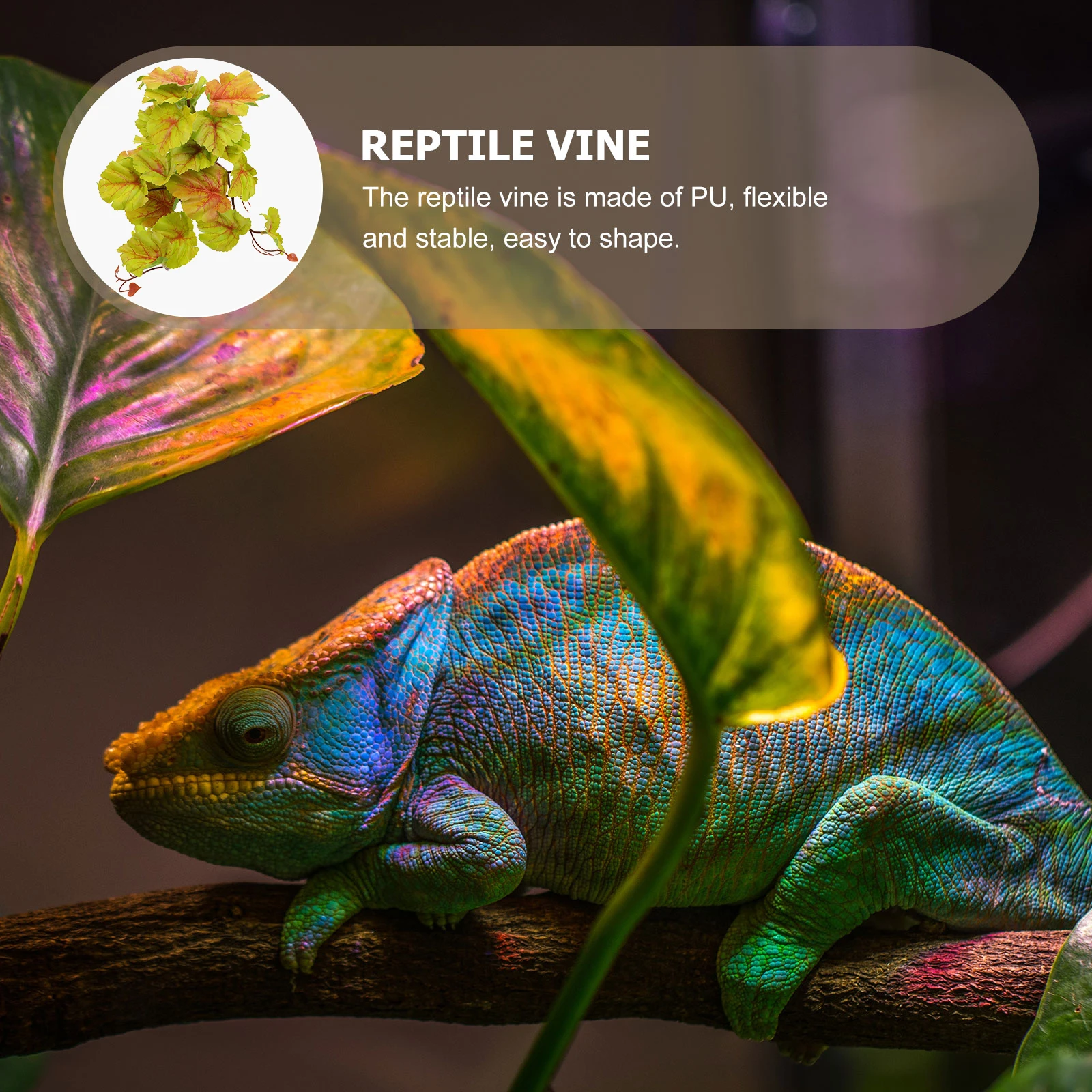 

2pcs Simulated Plant Decors For Reptile Box Case Reptile Decor Simulation Plants Landscape Supplies Adornments Ornaments Easy