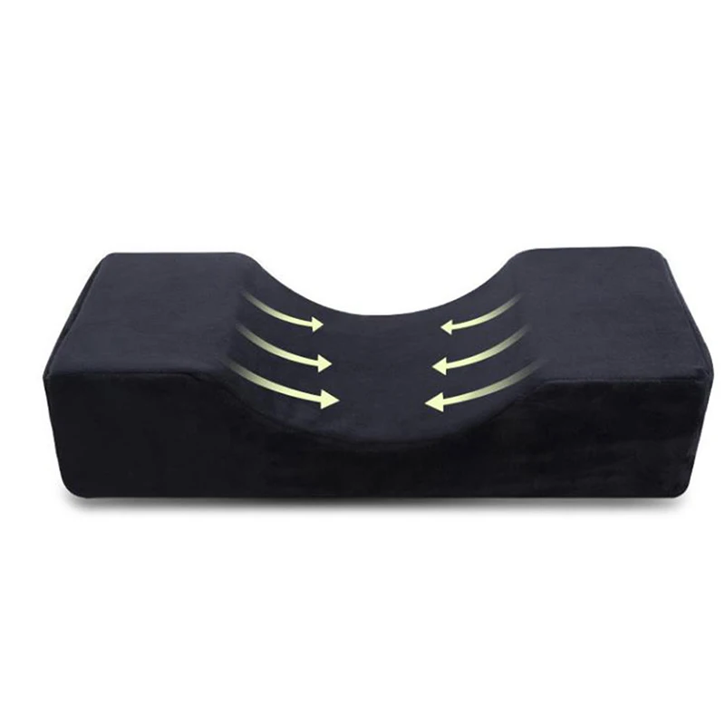 Almohada de memoria para pestañas, soporte para el cuello, injerto suave