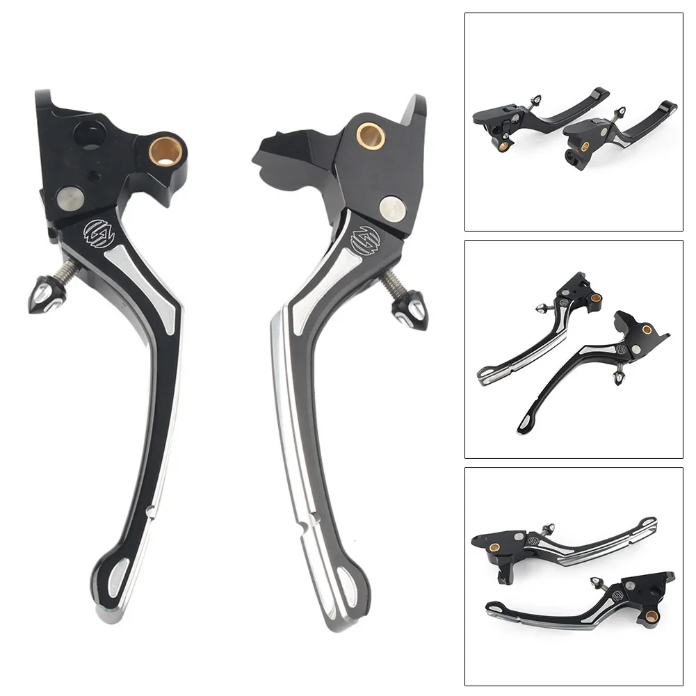 

2Pcs Motorbike Brake Clutch Levers For Harley Davidson Road King 2008 2009 2010 2011 2012 2013 Motorcycle Accessories