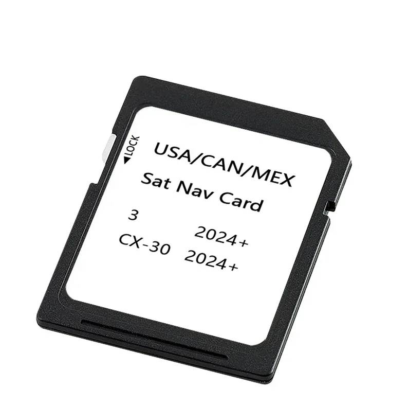 마쯔다 3 CX-30 2024 차량용 멀티미디어 GPS 소프트웨어 16GB 내비게이션 미국/캐나다/멕시코 지도 SD 카드 무료 배송