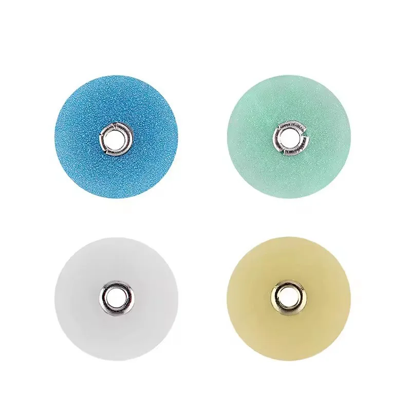 100 packs Dental Polishing Discs Gross Reduction Contouring Mandrel Stripes Set Teeth Whitening Dental Materials