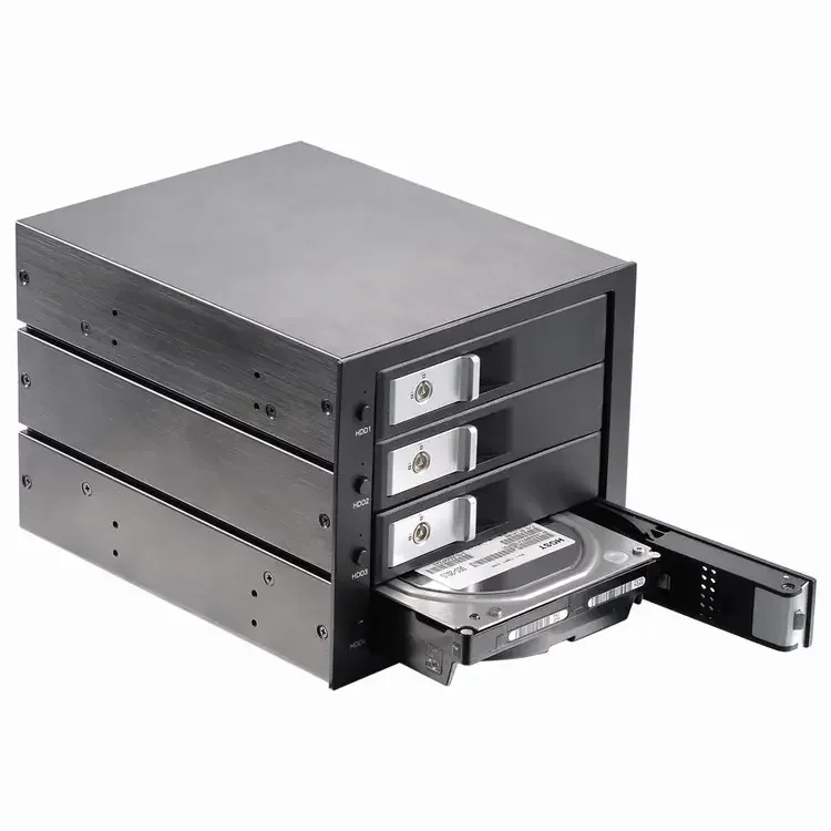 

SFF-8643 Hot Swap Desktop Server Aluminum 3.5inch 4 bay miniSAS SATA HDD Enclosure