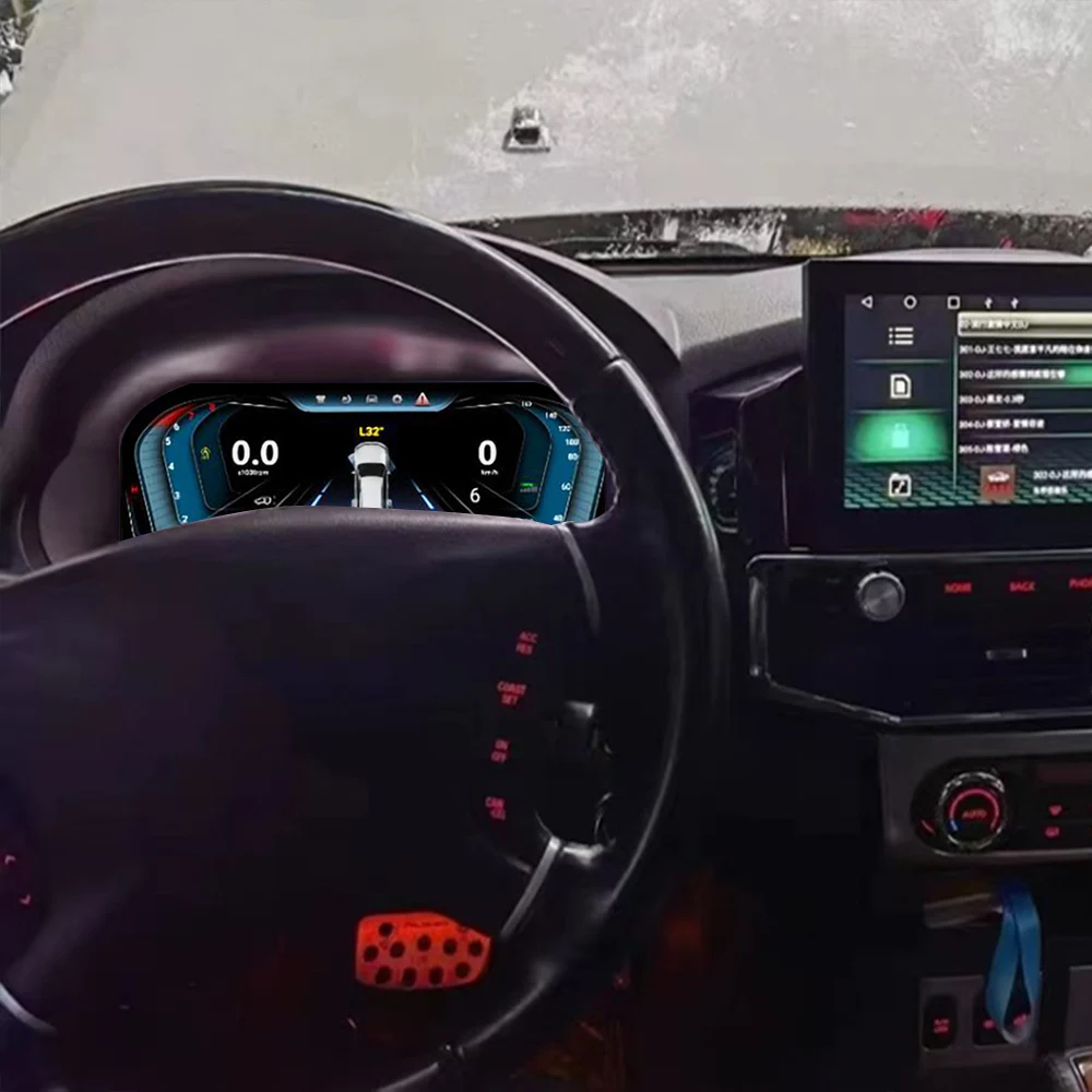 

12.3'' Virtual Cockpit LCD Instrument Digital Cluster For Mitsubishi Pajero 2008-2018 Dashboard Panel Linux System Speed Meter