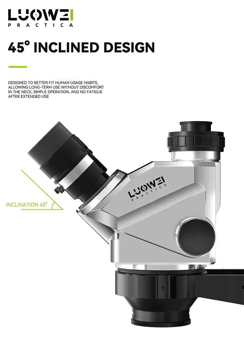 

LUOWEI LW-TR01-B3TV Trinocular HD Microscope 7-50X Zoom Eyepiece with Dust-proof Lens for Phone Repair Tool