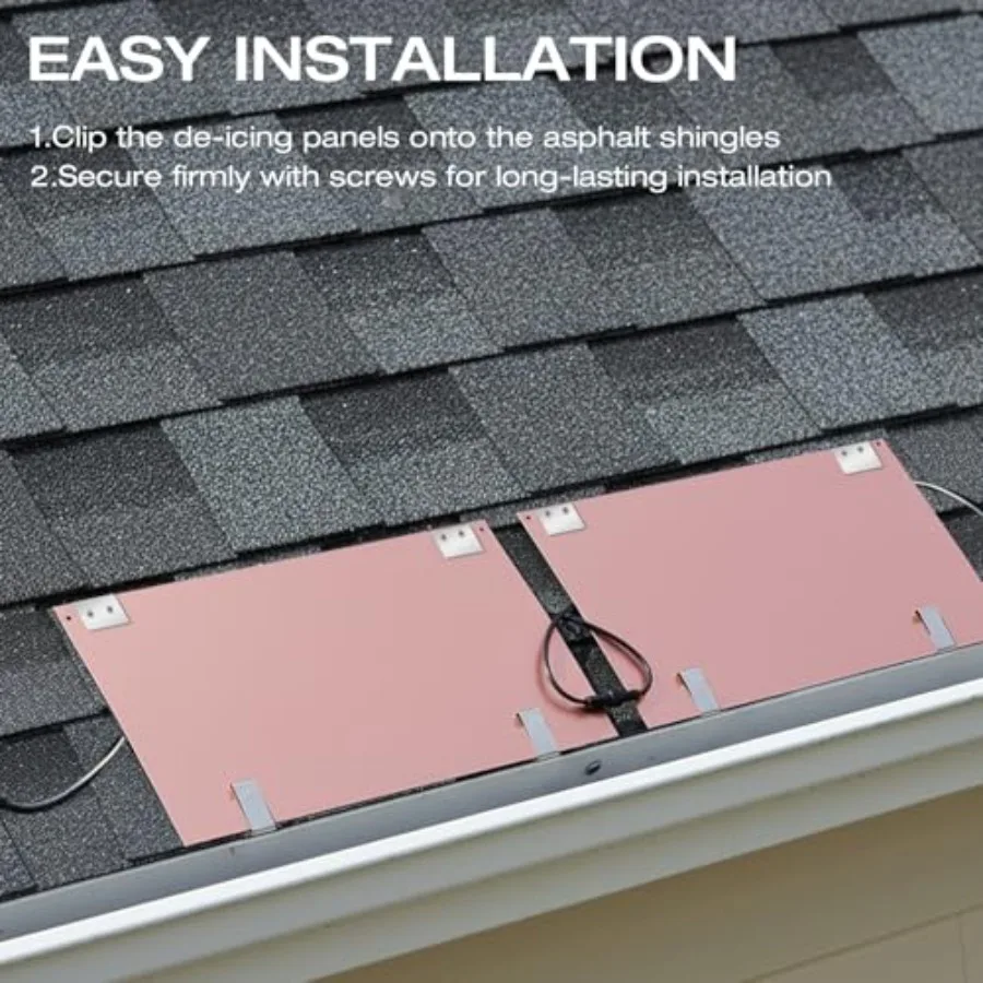 8FT Roof Snow Melting System Roof Heaters to Prevent Ice Dams Roof Ice Melt System Heated Aluminum Panels with