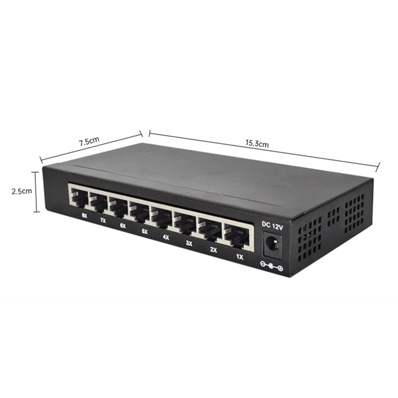 8 Port Gigabit Managed Switch Managed Ethernet Switch With 8 Port 10/100/1000M VLAN Ethernet Switch