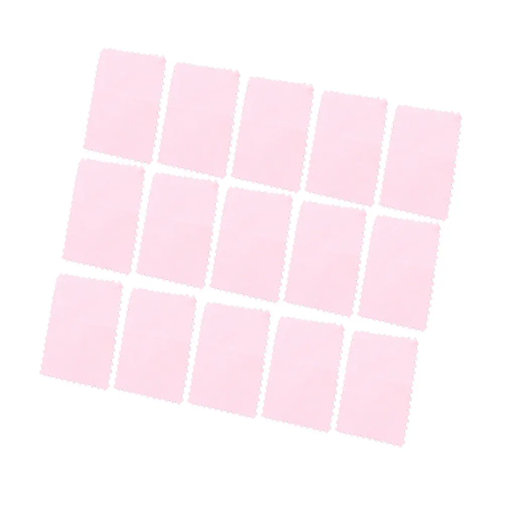 

30 pcs Silver Polish Cloth Jewelry Cleaning Microfiber Pink Wipe Multipurpose Soft Non Damage Restore Luster