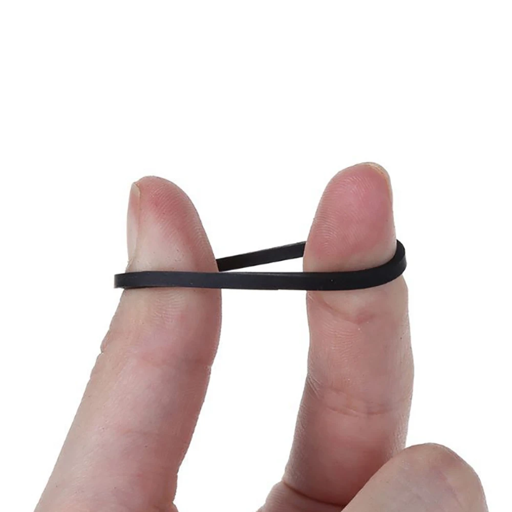 50PCS 1mm Tape Recorder Belt Width Mix Cassette Tape Machine Belt Assorted Common Square Rubber Belt