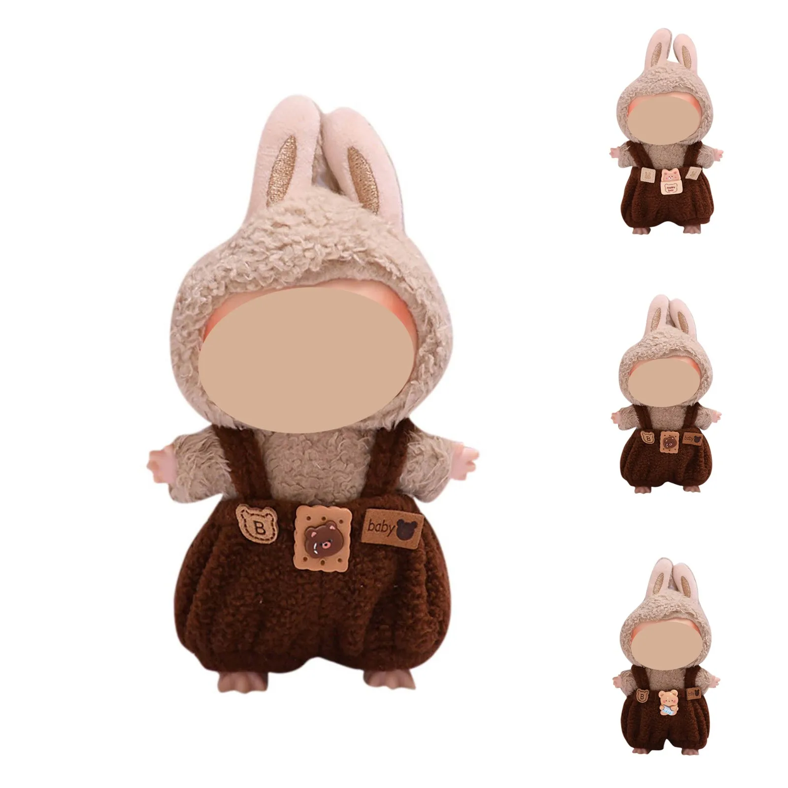 

Cute Bear For Labubu Suspender Pant Hand-made Multiple Styles Doll Skirt DIY Replacement Doll Rose Lace Skirt Birthday Gifts