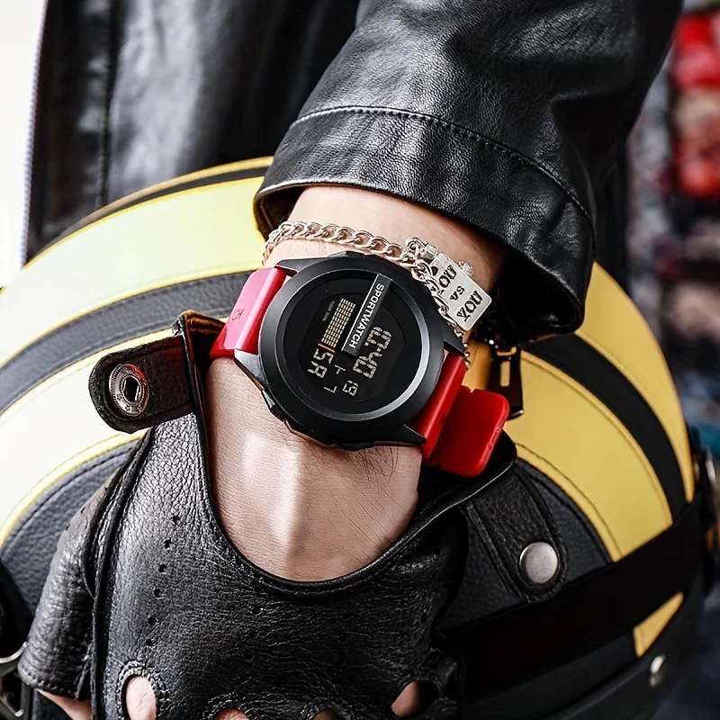 

1 шт. новые мужские повседневные модные круглые кварцевые электронные часы для повседневного ношения, Дня святого Валентина, Пасхи, Рамадана, дня рождения, Рождества