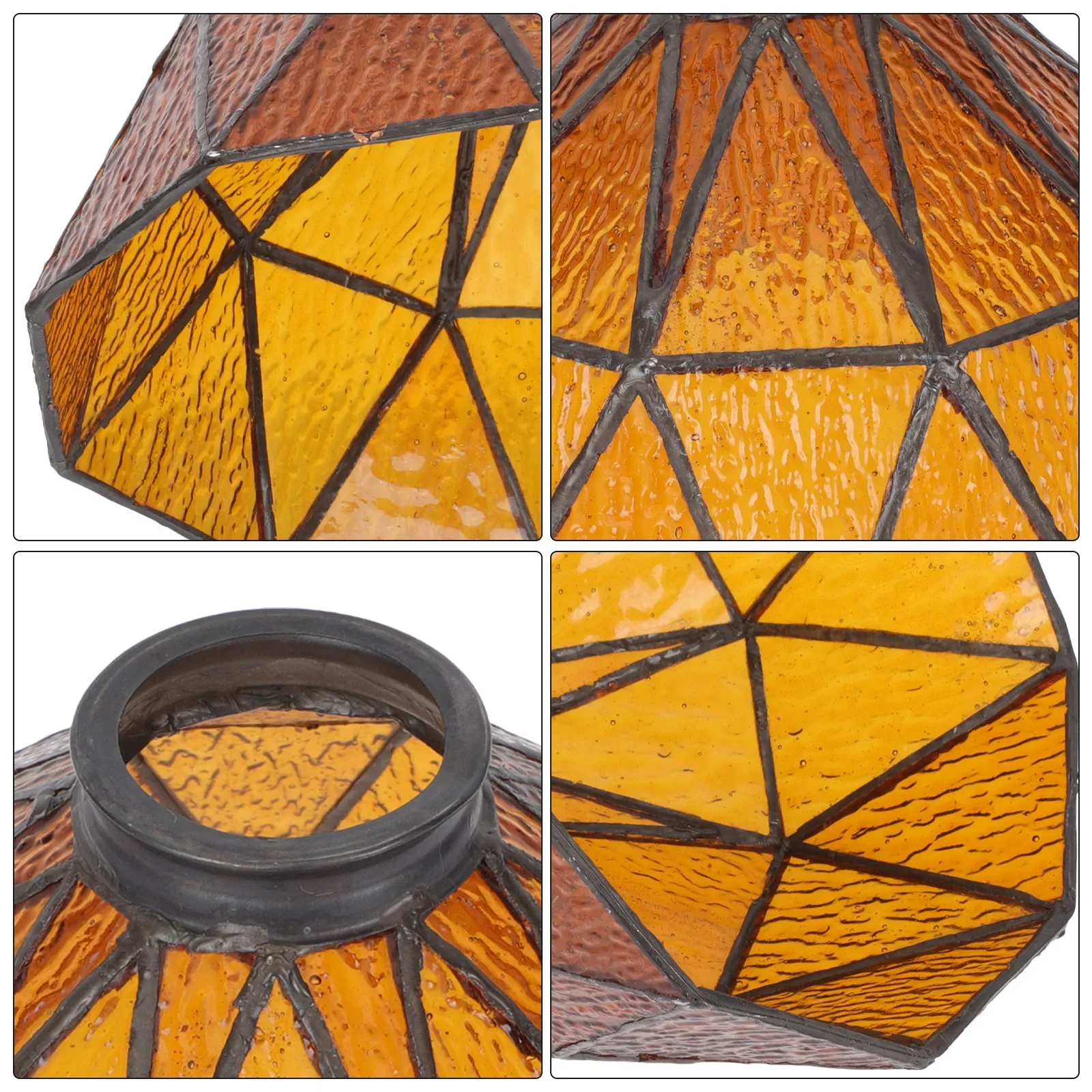 

Vintage Style Glass Pendant Light Shade Ceiling Lamp Cover Replacement for Farmhouse Country Contemporary Decor Lighting