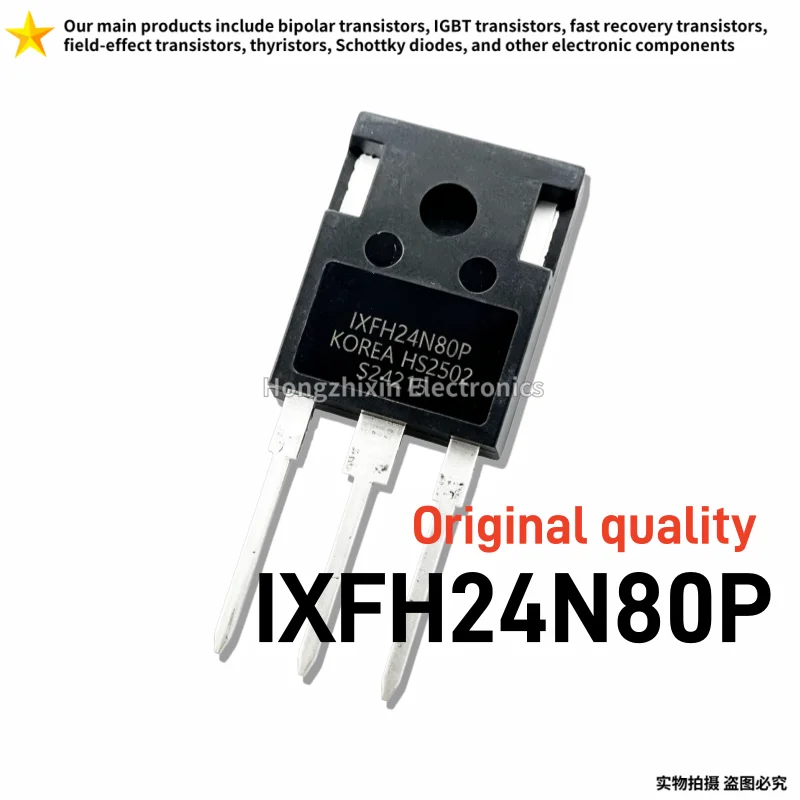 5/10PCS Original IXFH24N80P 24A800V TO-247 IXFH24N80 24N80P 24N80 N-channel Field-effect Transistor