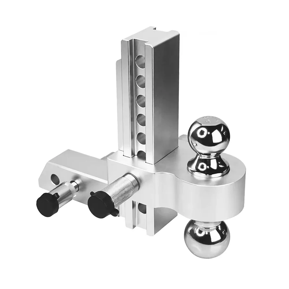 

Регулируемое усиленное стальное прицепное устройство с вылетом/подъемом 8 дюймов, шаровое соединение 2,25 дюйма, приемник 2 дюйма, тяговое усилие 10000 фунтов