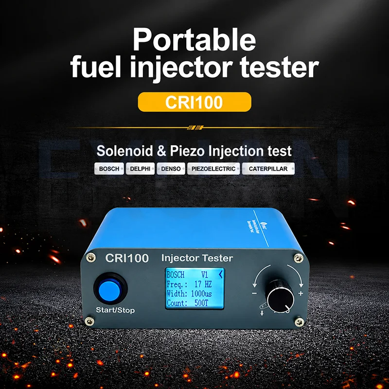 CRI100 Common Rail Injector Tester Electromagnetic Electric Injector Tester For Piezoelectric And Electromagnetic Fuel Injectors