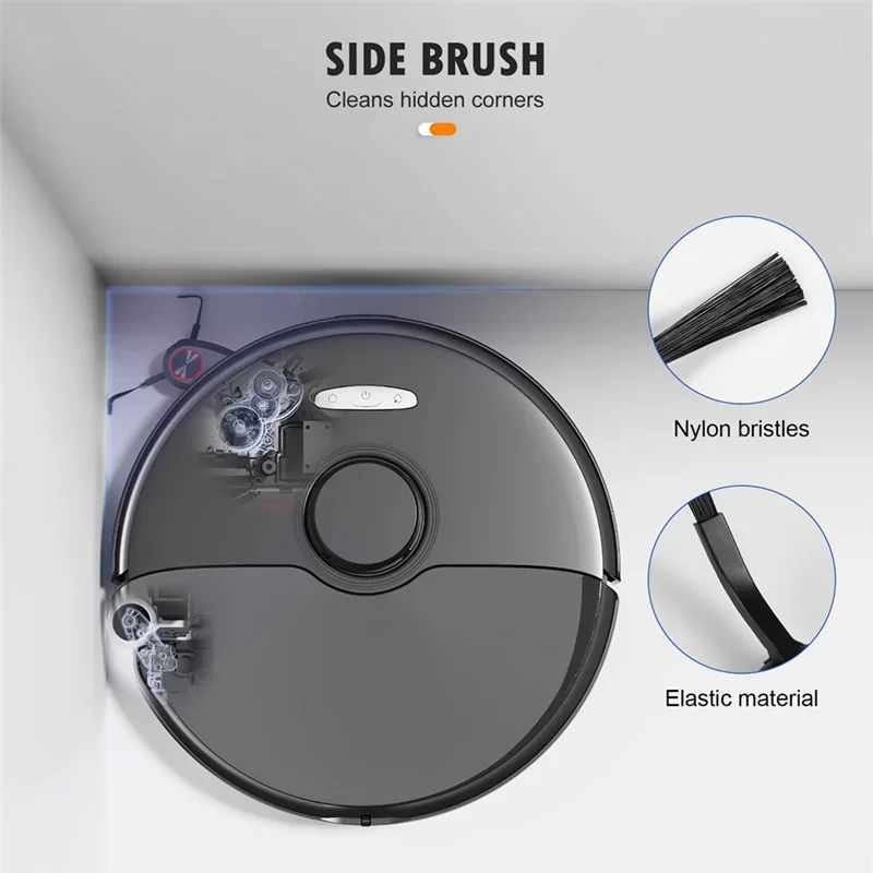 B43C For Roborock S8 Maxv Ultra Replacement Accessories- Washable Filter, Main/Side Brush, Mop Dust Bag Robot Vacuum Cleaner Par