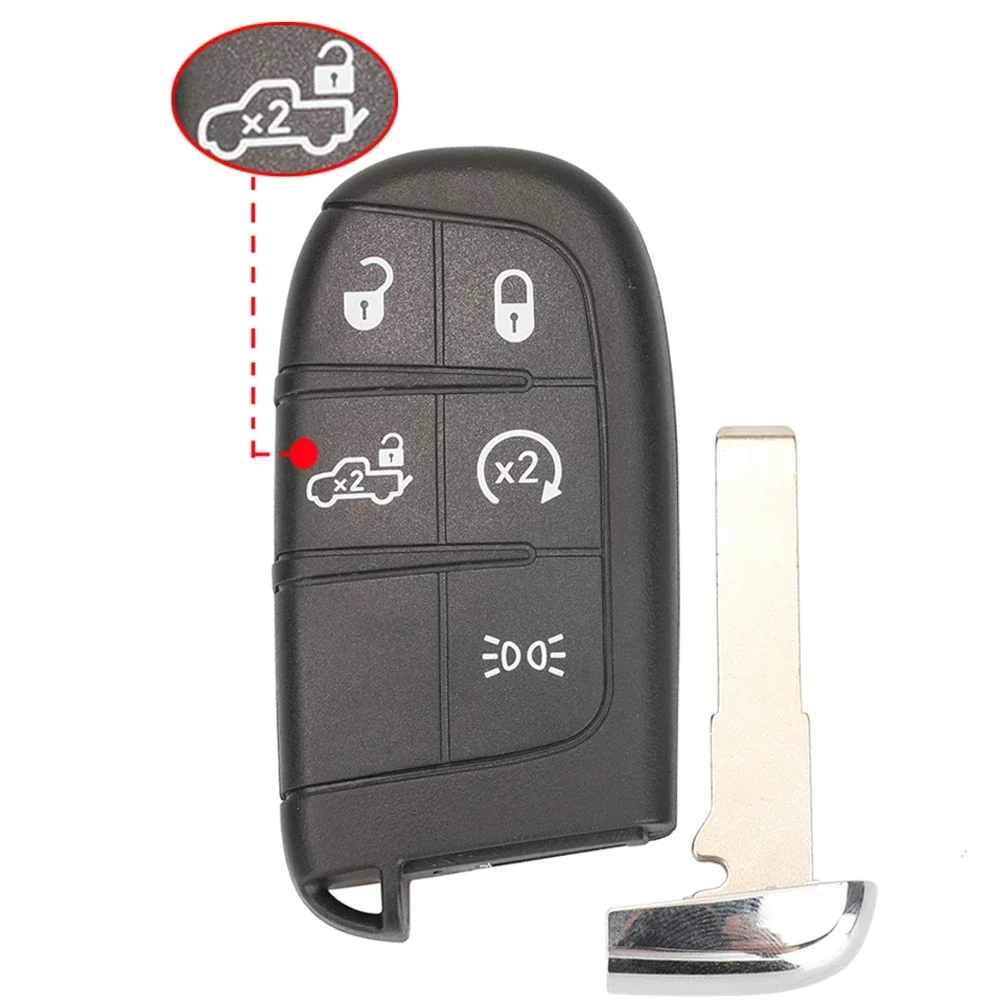 BB Key 5B Shell for Fiat 500 500L 500X Toro 2016 2017 2018 2019 2 Buttons SIP22 Blade with Logo Remote Car Key Replacement