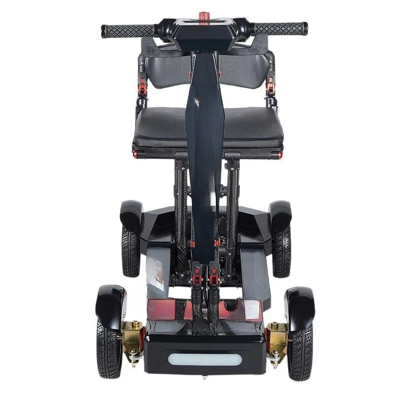 Carbon fiber lightweight electric scooter, foldable lithium battery, small elderly mobility scooter