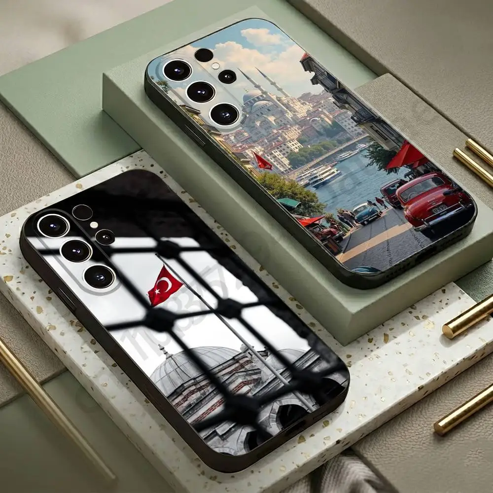 Turkey Istanbul Scenery Phone Case For Samsung S20,21,22,23,24,25,26 Ultra,Plus,Black Soft Cover