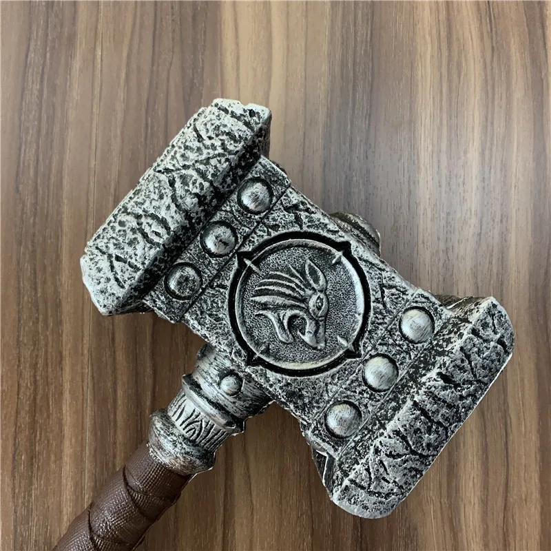 1:1 War Beast Ghost Hammer Cosplay Prop Weapon Role Playing Movie Game Anime Cos Ghost Hammer Safety PU Model 54cm