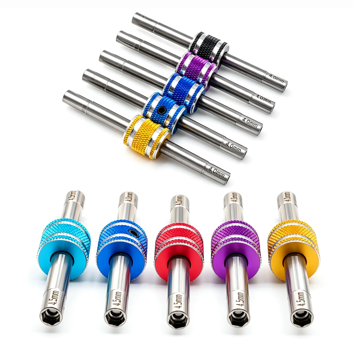 Double Head Hex Wrench Socket Hex Screw Driver Turnbuckle, Tamiya Mini 4WD RC Boat Car Helicopter Tool, 4-4.5mm