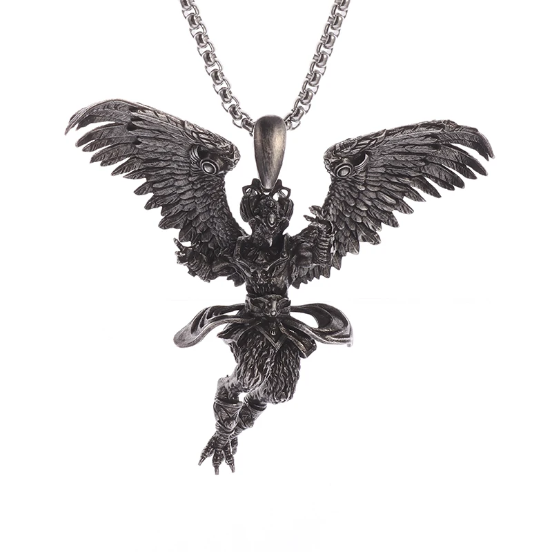 Vintage  General Eagle Pendant Necklace Mens Personalized Overpowering High Quality Jewelry Accessory