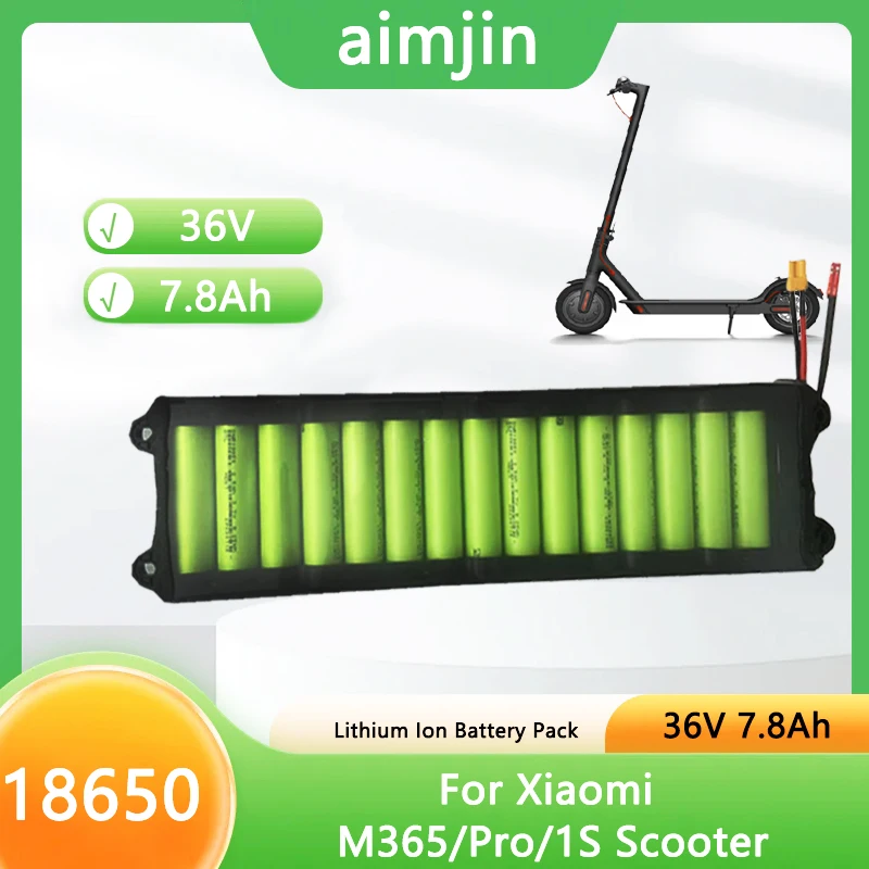 36V 7.8ah Battery 18650 Lithium Cell Pack for Xiaomi Segway M365 Electric Scooter Built in BMS