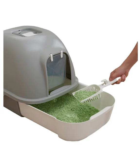

Eco Friendly Drawer Type Plastic Pet Sand Tray Cat Toilet Litter Box