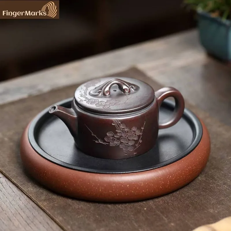 

210ml | Yixing Zisha Teapot | Ruyi Hanwa - High Temperature Zi Ni