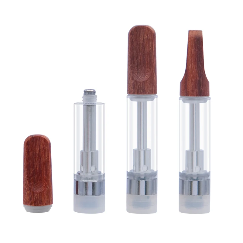 10 sztuk/partia CC-ell 510 wózków 0.5ml/0.8ml/1.0ml pusty wkład cewka ceramiczna drewno SS końcówka kroplówkowa do 510 podgrzewacz akumulatora gruby