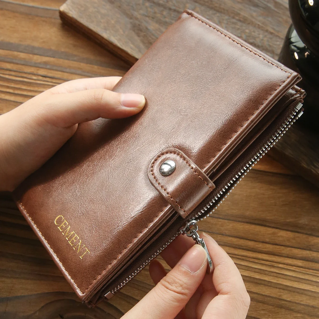 

Retro Faux Leather Wallet Premium Custom Name Passport Holder Travel Document Organizer with RFID Passport Cover Festival Gifts