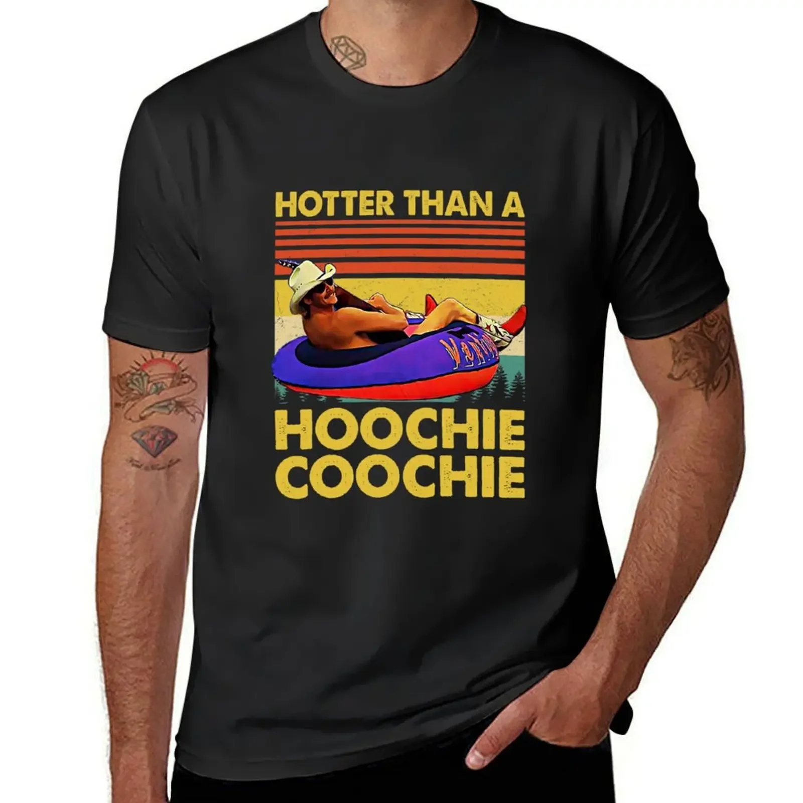 Alan Hotter Than A Hoochie Coochie Jackson Vintage Retro T-Shirt tees summer tops mens funny t shirts