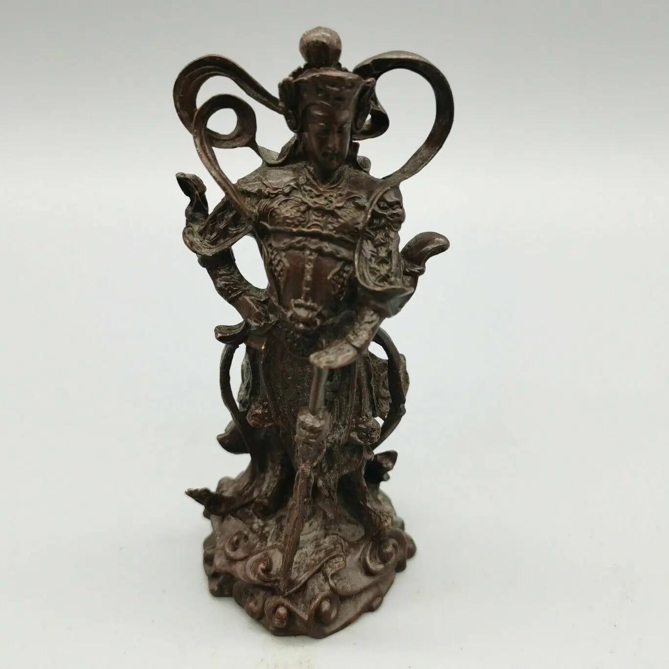 Rare Vintage Tibet Buddha Bronze Statue Jinweituo Bodhisattva Buddha Statue